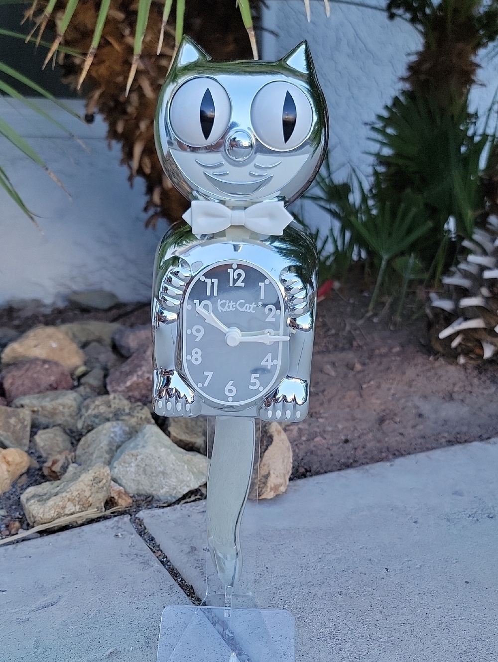 Millennium Kit-Cat Klock Rarest Kit Cat clock Chrome - Picture 5 of 13